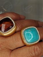 Ringe Misis Dame Tiger Eye in Silber